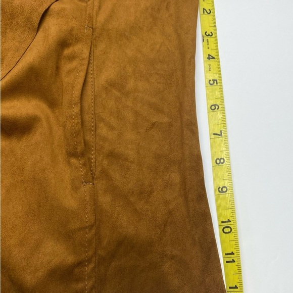 Kut from the Kloth NWT Tan Faux Suede Women's Open Blazer LG Pockets - Picture 8 of 15